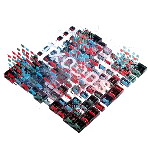 TXODDS logo in abstract data fields