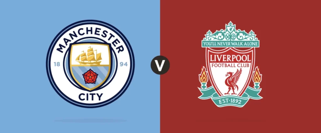 Manchester City vs Liverpool - Team crests and colours