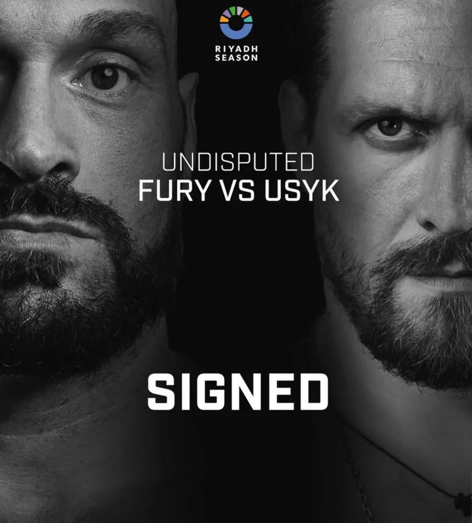 Fury vs Usyk promo poster